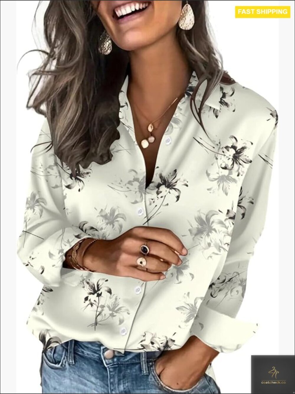 Satin Button Down Shirt Elegant Business Casual Long Sleeve Blouse